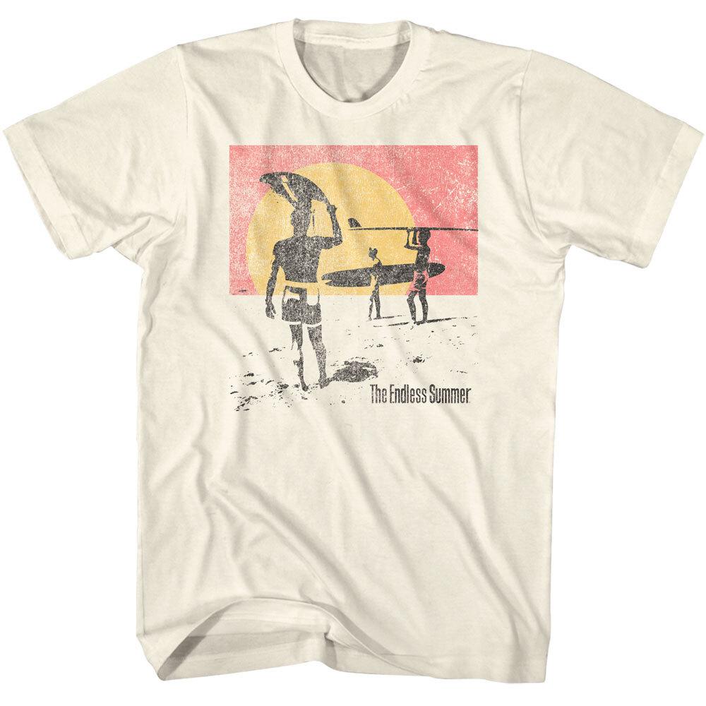 Bruce Brown The Endless Summer Distressed Beach Scene Surfers Men T Shirt XXXL