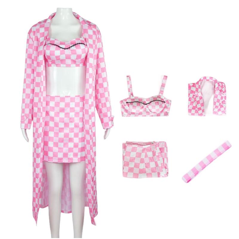 Костюм для косплея Барби Кен на Хэллоуин, из фильма, полиэстеровая ткань, клетчатая ветровка Барби, размеры XS-XXXL M