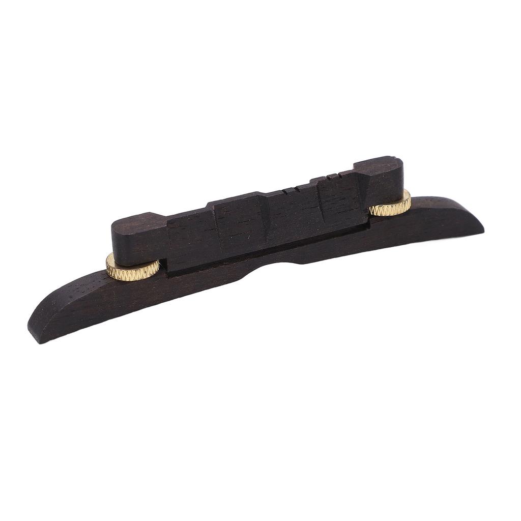 Ebony Wood Mandolin Lower Bridge Adjustable String Bridge String Instrument Accessories