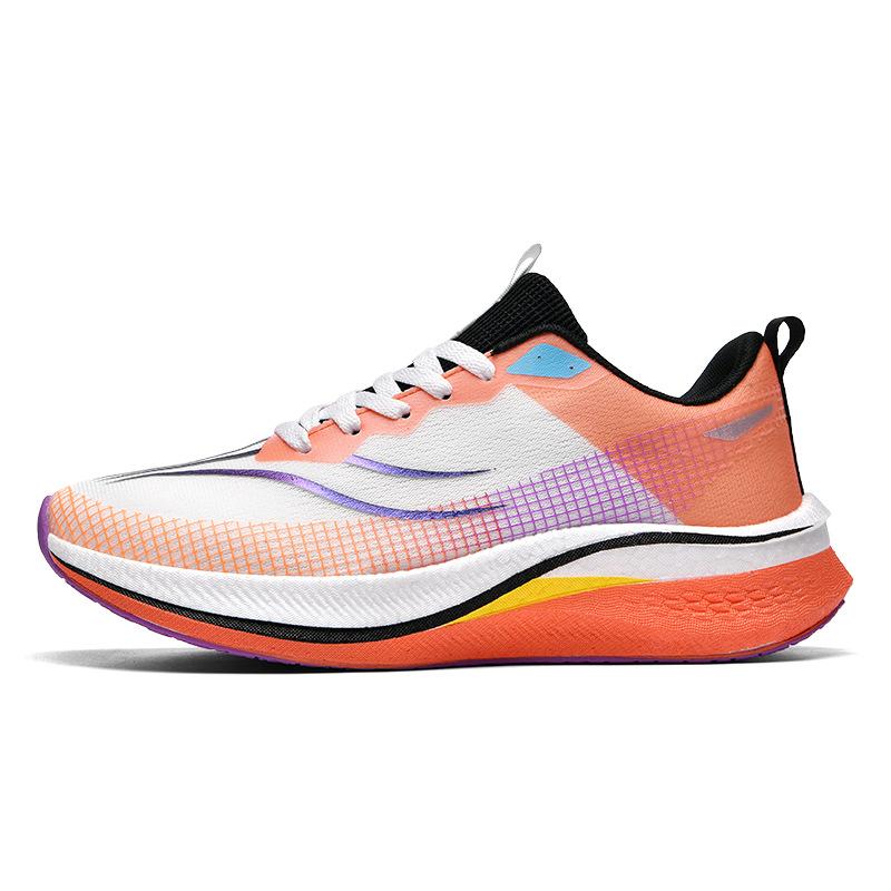 2025 spring and summer new Feidian 4C professional racing shock absorption casual non-slip sports shoes ultra-light high elastic men's and women's