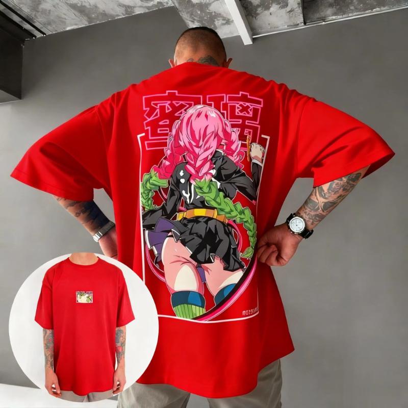Demon Slayer Graphic T Shirt Men Women Oversized Streetwear Tee 2026 Summer Casual Cotton Short Sleeve Tops Vintage Fashion Y2k
