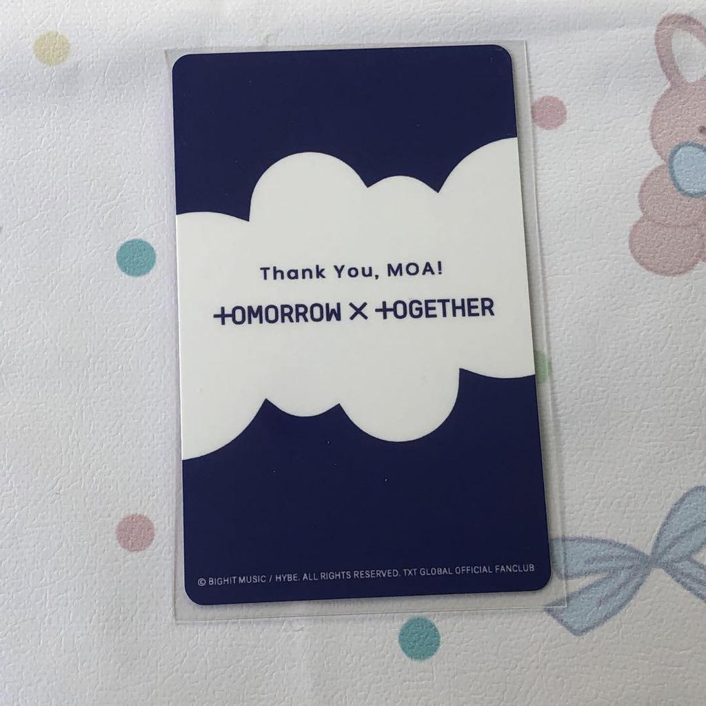 [USED] TXT HAPPY TOGETHER QUIZ fc trading card MOA Yeonjun