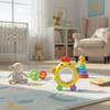 Chick-shaped Baby Teether Toys with Rattle Sensory Toy Cute Chew Toys  3-12 Months