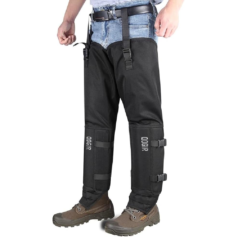 QOGIR Snake Guard Protection Chaps: Snake Bite Protection for Ankle to Thigh Snake Chaps, Waterproof Snake Gaiters for Men & Women, Hunting Full