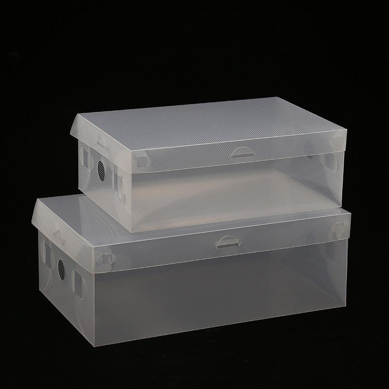 20PCS Flip Shoe Box Set Rack Stack Foldable Storage Plastic Clear Home Organizer