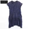 Haat Black and Purple Pleated Checkered Dress Dress 3 black/purpleUsed