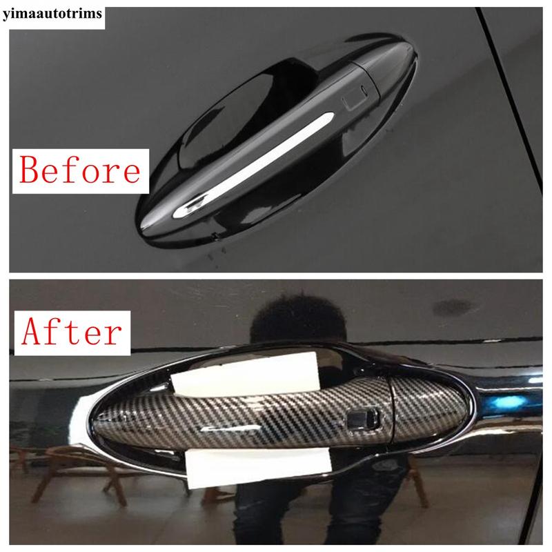 Car Outer Door Handle Bowl / Fuel Oil Tank Cap Decoration Cover Trim For OMODA C5  2024 2025 ABS Carbon Fiber Accessories