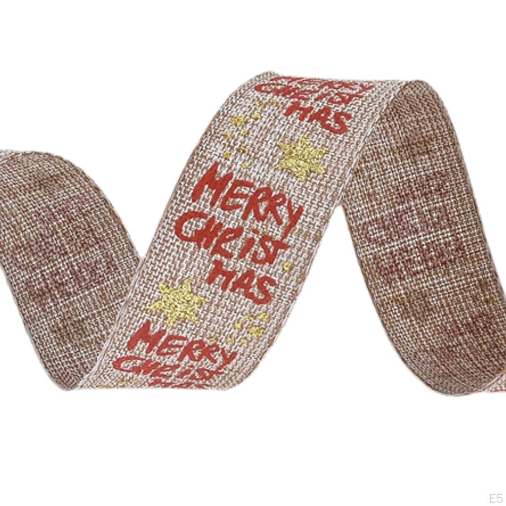 8 Meters Christmas Decorative Ribbon, 1 Roll Decoration for Home Party