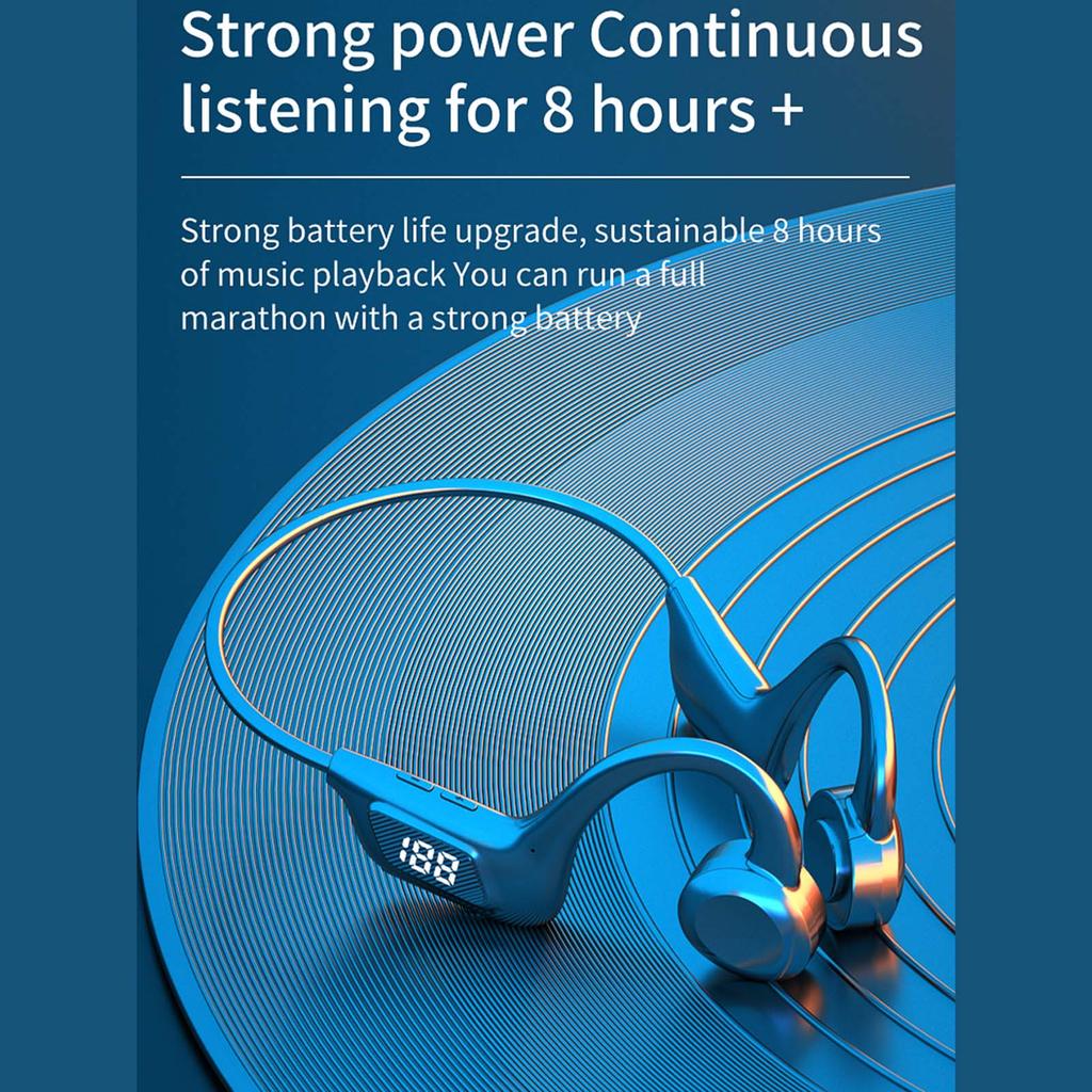 VG06 Bone Conduction BT Headset Wireless On Ear Lightweight Headphone Ear Hanging Wireless Earphone