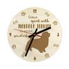 Norfolk Terrier - Clock with Dog, Wooden Clock with Engraving, Personalised Clock by