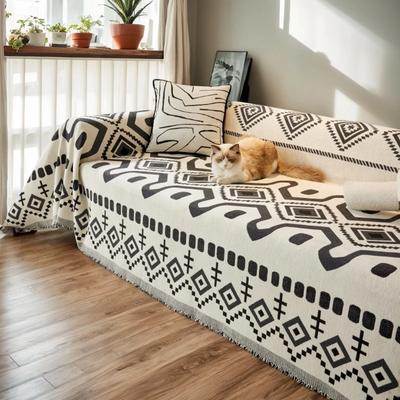 Universal Chenille Living Room Decorative Sofa Towel Home Dustproof Couch Protective Cover Bohemian Breathable Dustproof Blanket