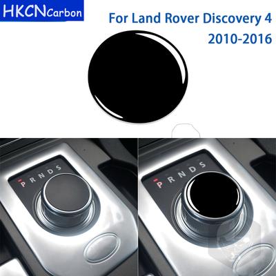 Do Land Rover Discovery 4 2010-2016 Akcesoria Samochodowe Wnętrze Nakładka na Gałkę Zmiany Biegów Dekoracyjna Naklejka Plastikowa Błyszczący Czarny Modyfikacja