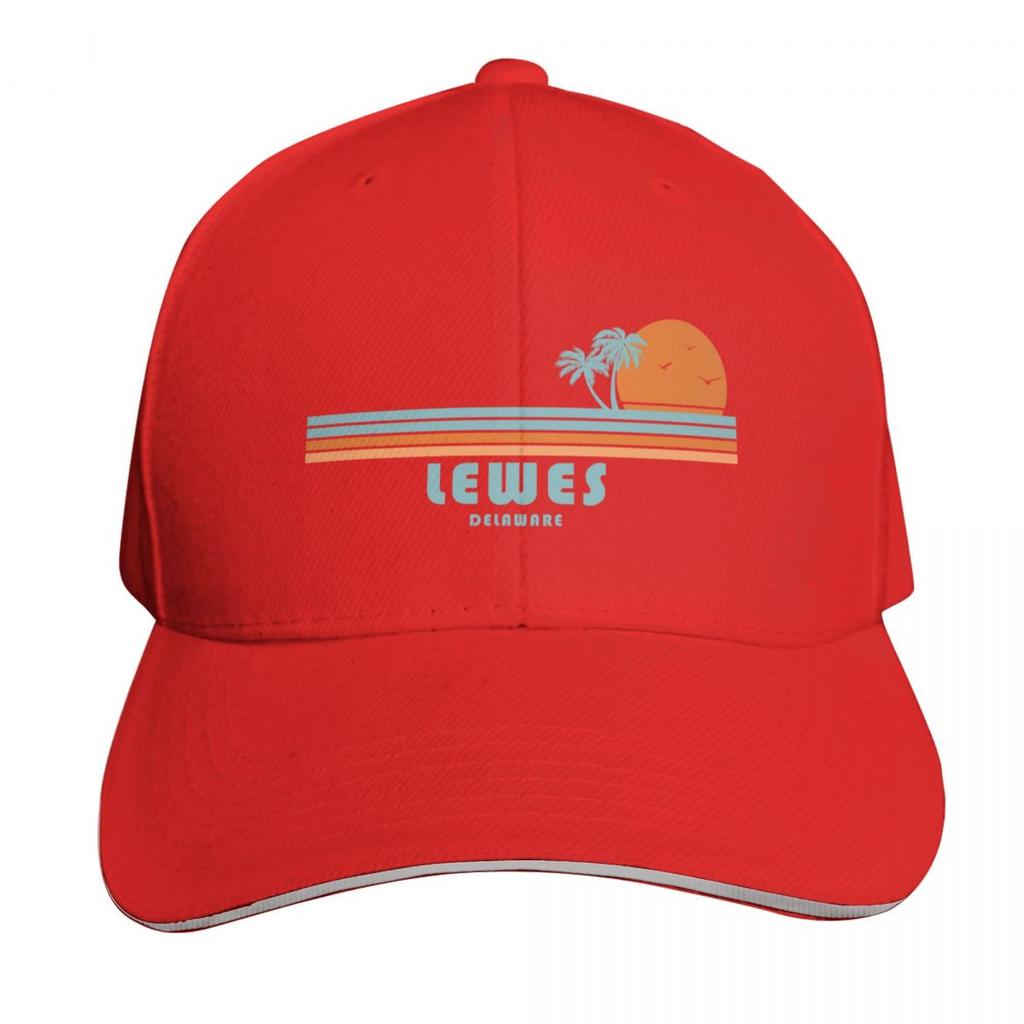 Lewes Delaware Sun Palm Trees Baseball Cap Fun Hats Beach New In Hat Derby Hat Womens Hats Unisexs