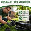 Black Mower Gauge Wheels Durable Bolt On Kit Tidy Deck Support Wheels  Lawn Mower Maintenance