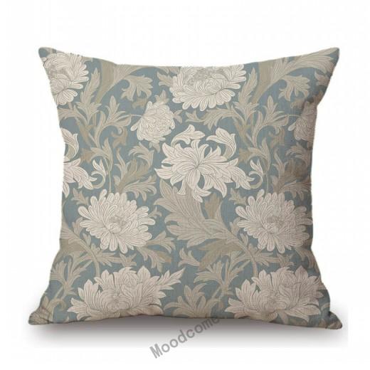 British Art Uk Artist William Morris Flower Pattern Floral Design Elegant Home Decorative Sofa Throw Pillow Case Cushion Cover