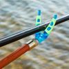 Fishing Rod Rest Head Front Fork Rods Rack V Holder Carp Pole Rest Butt Support Silica Gel Grippers Night Light Pole Holder Head