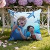 Anime B-Blue B-Box Cushion Cover Home & Car Dual-Scene Pillow Cover: Reversible for Premium Comfort