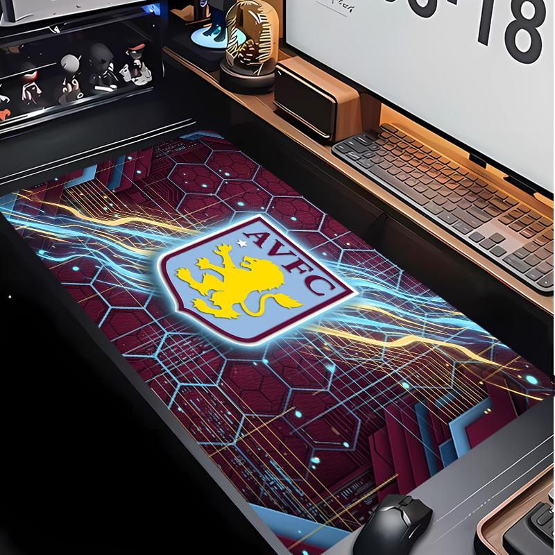 Tappetino per Mouse Stampa Calcio Aston Villa Non?Tappetino Antiscivolo in Gomma per Scrivania Impermeabile Mousepad da Gioco per Laptop Ufficio Desktop