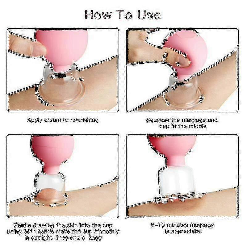 Massage Body Cups Rubber Vacuum Cupping Glasses Face Skin Lifting Body Facial Cupping Therapy Toola - PR