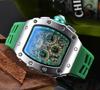 Iridescent Wine Barrel Men's Multifunctional Waterproof Watch