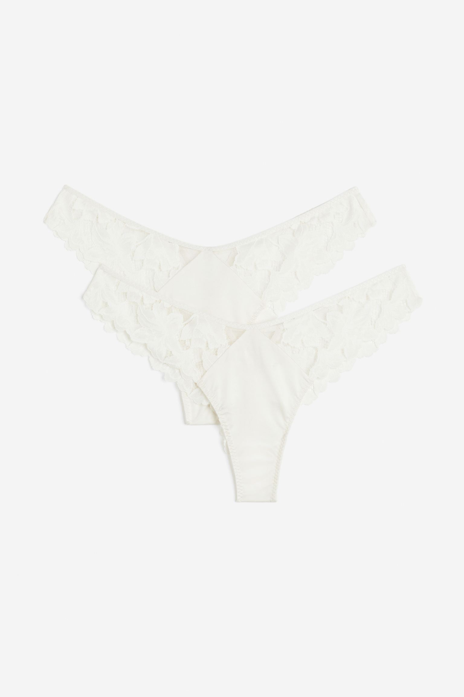 

2-pack lace Brazilian briefs