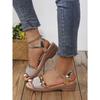 Summer New Large-sized Wedge Heel Sandals