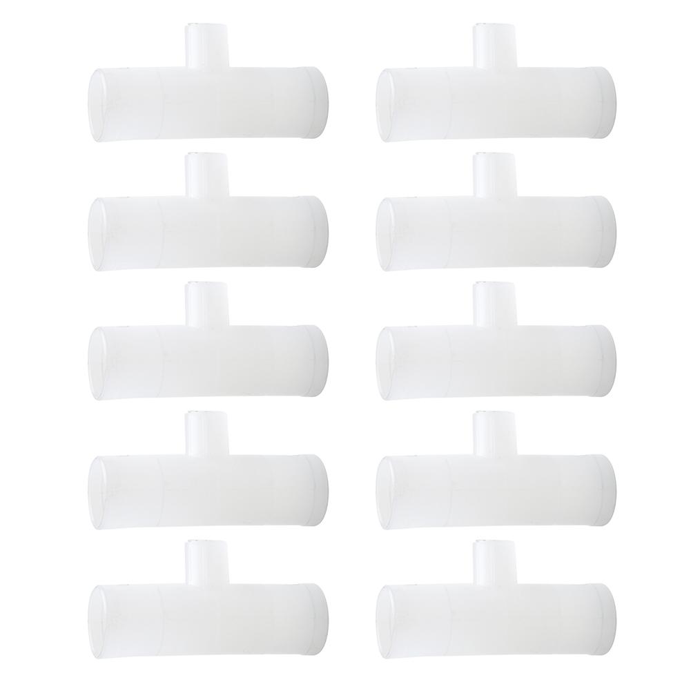 20pcs Automatic Chicken Drinker Bowl Bird Water Cups PVC Tee Fittings 1/2 Inch Plastic Livestock Drinking Feeder Tee Connector