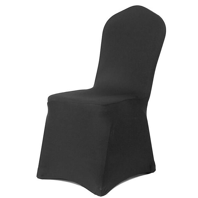 Solid Color Chair Cover Spandex Slip Cover Stretch Wedding Banquet Party Reataurant Banquet Hotel Dining Chair Covers