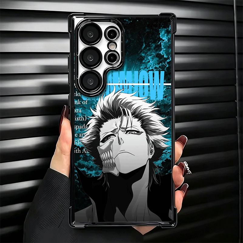 Bleach Grimmjow 6 Plating Phone Case For Samsung Galaxy S24 S25 FE S26 Edge S23 Ultra S22 S21 Plus S20 Anti-Fall Airabag Cover