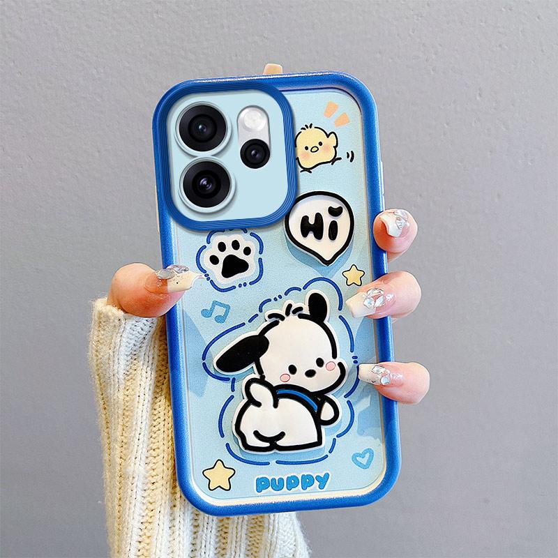 KEYSION Shockproof Case for OPPO Reno15 F 5G with Lanyard Soft Silicone Cute 3D Cartoon Doll Phone Back Cover for OPPO Reno 15F 5G
