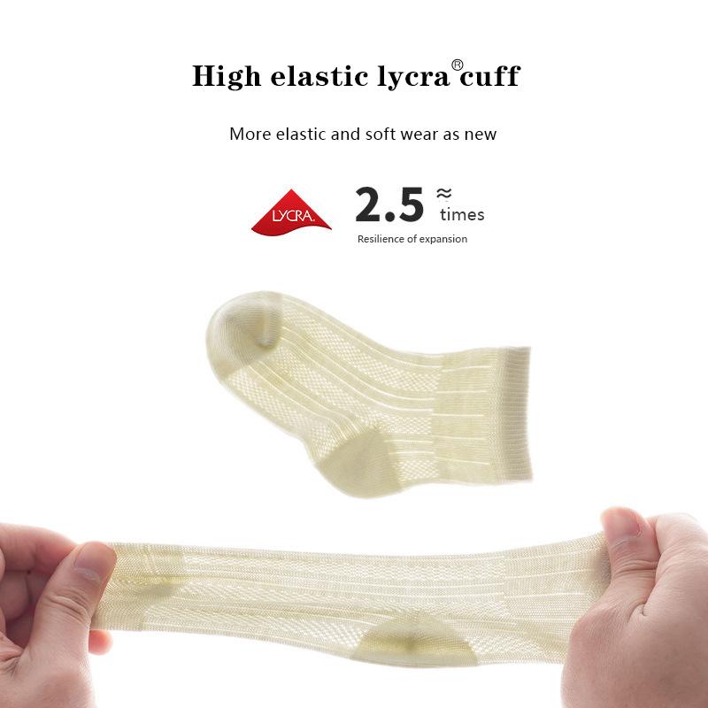 3 Pairs/Lot Baby Socks Summer Thin Kids Socks Soft Cottton Mesh Children Socks Solid Color Toddler Socks For Boys And Girls
