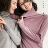 Maglione pullover a collo alto in pile da donna - Versatile e vestibilità aderente
