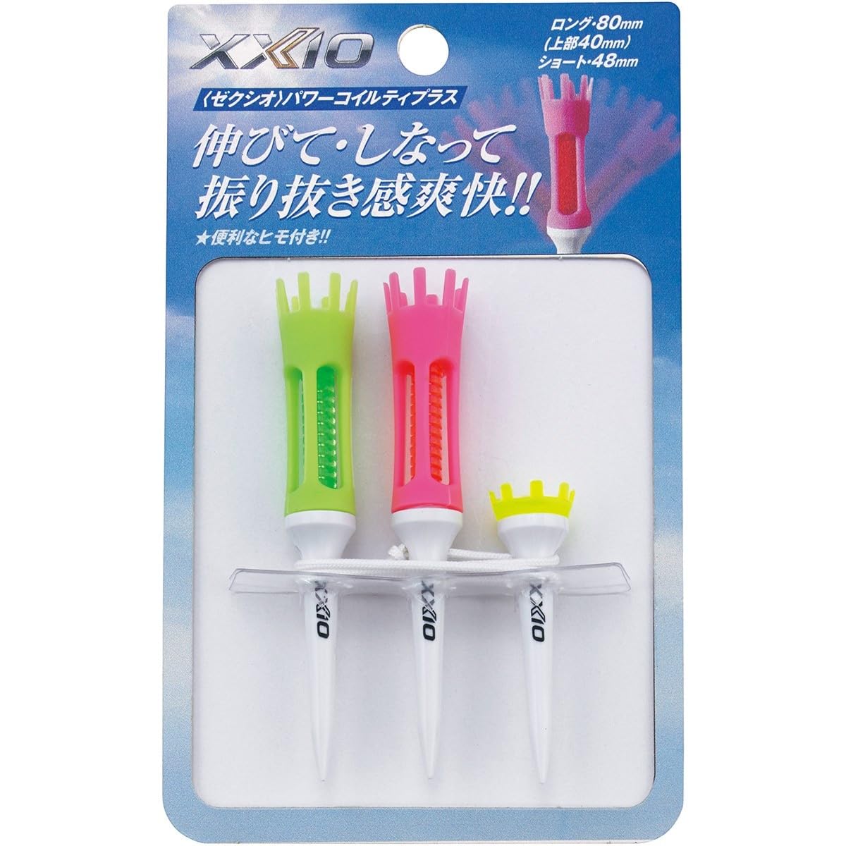 DUNLOP XXIO Power Coil Tee Plus Pink x Green GGF-06503 Pack of 1 розовый