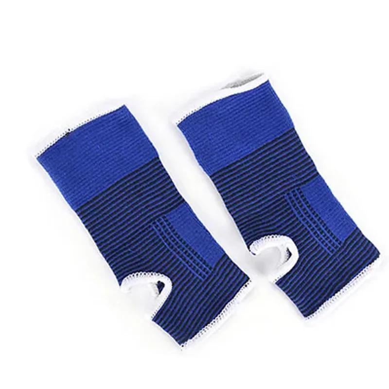 1Pair Elasticated Knee Blue Knee Pads Knee Support Brace Leg Arthritis Injury GYM Sleeve Elasticated Bandage Ankle Brace Support