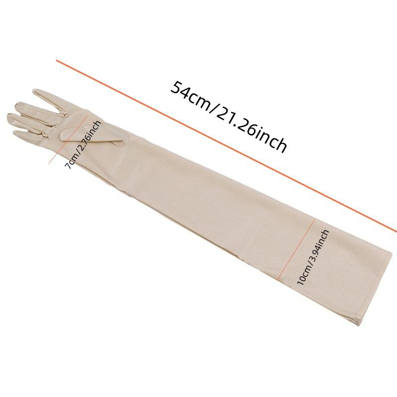 Summer Driving and Cycling Sunscreen Gloves  Fashion Women's Mittens Long Gloves Uv Protection Stretch Gloves