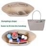Purse Organizer Insert Felt Multi-compartment Handbag Organizer Bag Insert with Zippered Pocket Organizes Your Purse for Women Purse