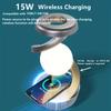 Muiltifunctional Rotatory Floating Lamp Wireless Charging Nightstand Lamp Changeable Colorful Atmosphere Lights Home Decor Lights Party Decor Lights
