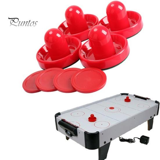 Air Hockey Tisch Torhüter Runde Pucks Filzschieber Schlägergriff Spielzubehör
