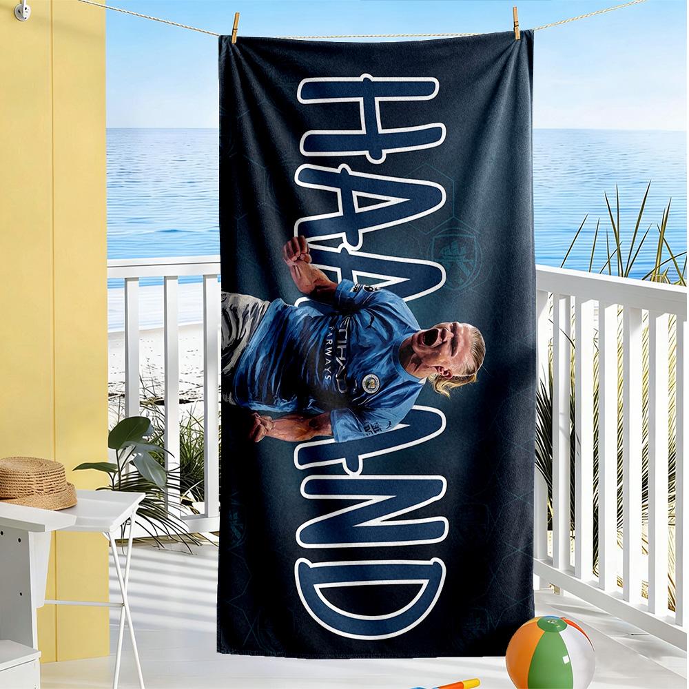 Haaland Strandtuch Schnelltrocknend Weiche Mikrofaser Bequem Leicht Geeignet für Schwimmen, Fitnessstudio, Camping, Yoga Urlaub