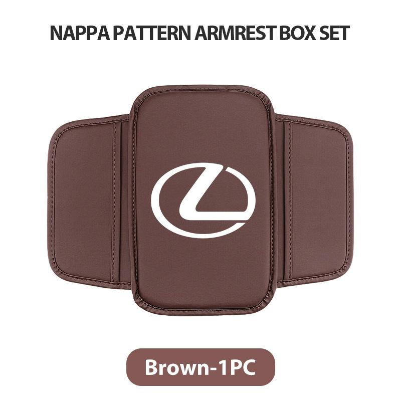 YOM1 Leather Car Armrest Box Cushion Side Storage Pocket Protector Cover For Lexus CT ES GS NX IS250 RX350 IS200 LX570 UX250h CT200h