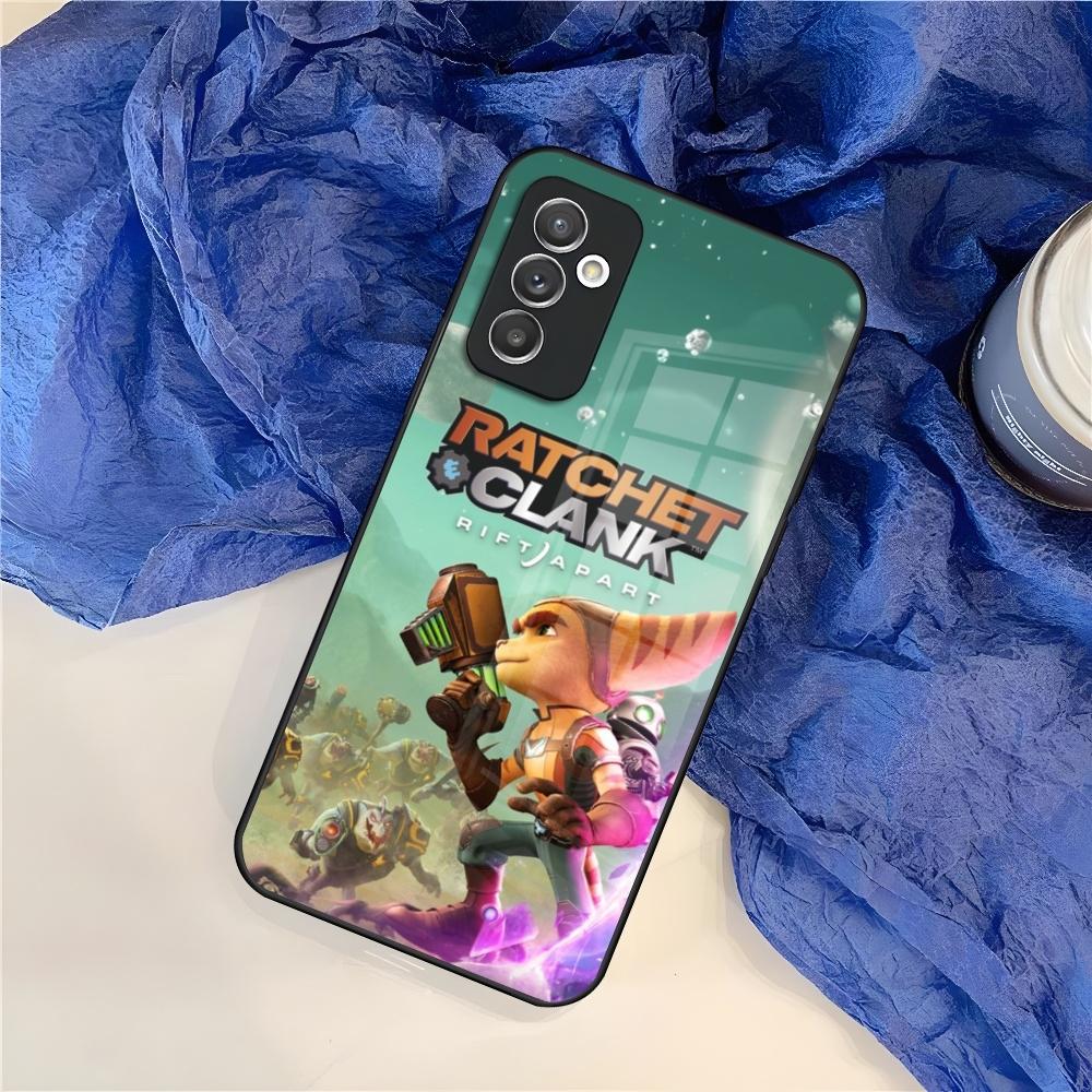 Game R-Ratchet Clank Phone Case for Samsung Galaxy S25 S24 S30 S21 S23 S20 S22 Fe Note 20 Pro Ultra Plus glass Cover