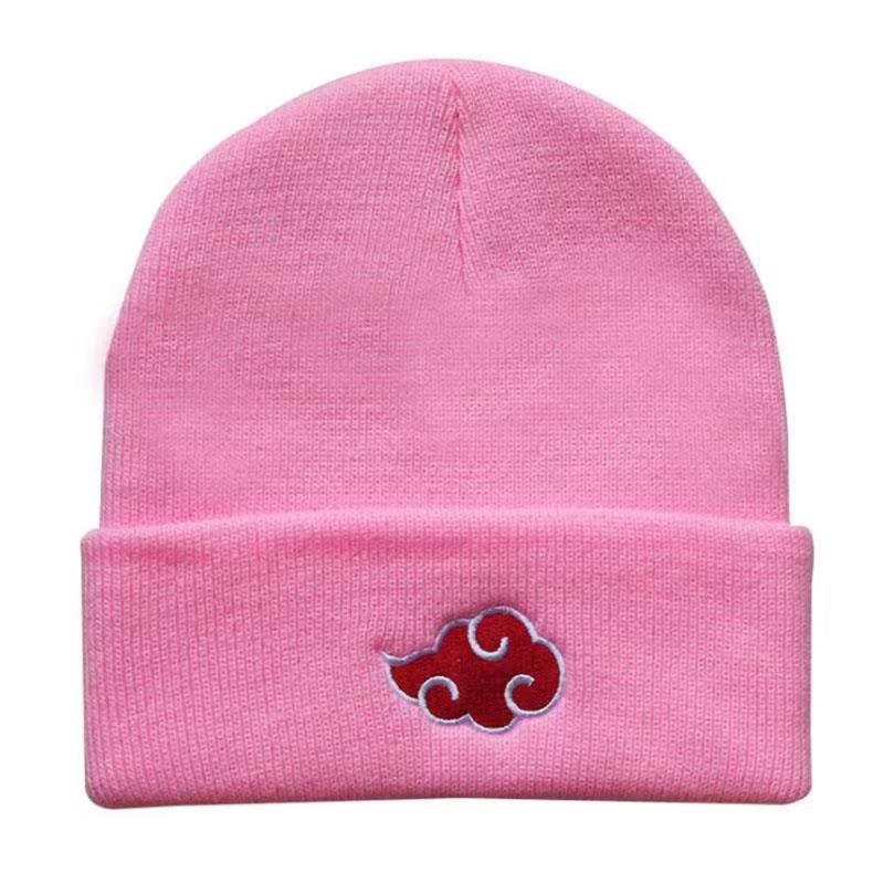 Unisex Cloud Pattern Knit Hat - Warm Anime Wool Hat for Autumn & Winter