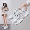 Daddy Shoes Women's 2025 New Spring Breathable Mesh Sneakers Women's Korean Version Versatile Platform Casual Shoes Running Shoes