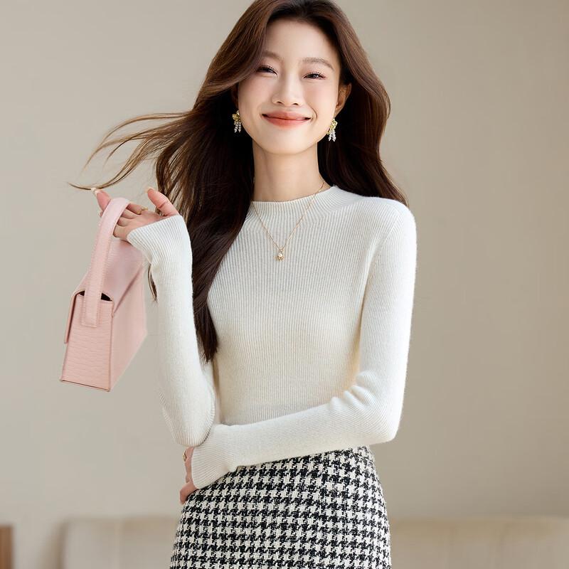 Srcr Women's 100% Cashmere Slim-Fit Sweater