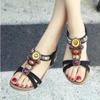 Mode 2024 Neue Ethno-Stil Sandalen Damen Böhmische Schnur Perle Strass Flache Damen Größe 35-42 Sandalias De Verano Para Mujer 128