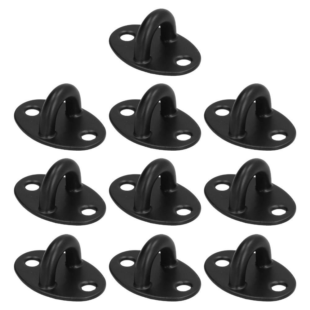

10 Pcs Stainless Steel Eye Plate U Hook Oval Wall Mount Hooks Hooks Ceiling Hooks Hammocks