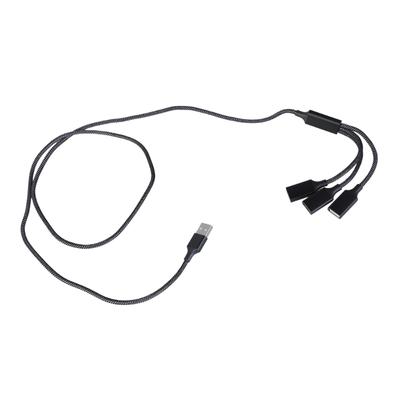 USB Splitterkabel USB Stecker auf 3 USB Buchsen Verlängerungskabel Unterstützt Datensynchronisierung und Aufladen für mehrere Geräte