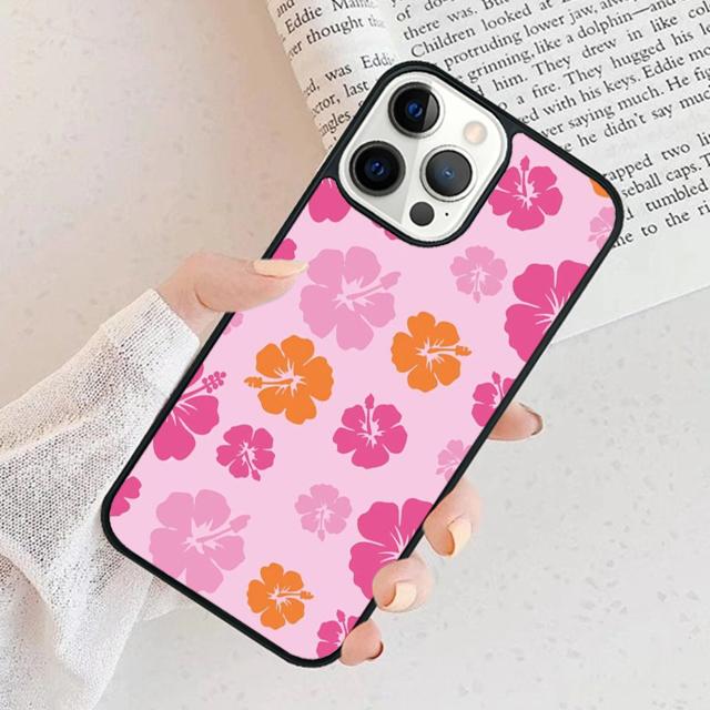 Tropisches Aloha-Hibiskusmuster Handyhülle Cover Für iPhone 17 Air 16 15 11 13 14 Pro Max 12 Plus Max Fundas