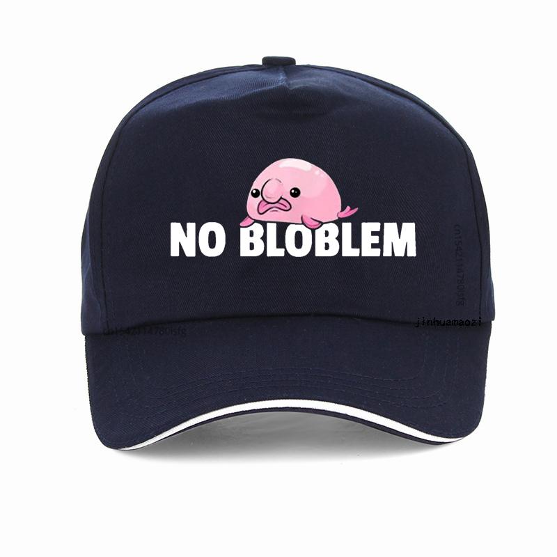 

Funny Thug No Bloblem Pun Blobfish Deal With It hat Young Faddish Summer Baseball Cap Unisex Adjustable Snapback Hats Adjustable