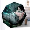 1pc Anime Character Inspired Outdoor Umbrella - Automatic Opening/Closing, Portable 3-Fold Design with 8-Bone Iron Frame - Perfect Gift for Fans, Trav